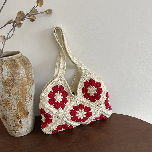 Handmade Crochet Cotton Rope Shoulder Bag™