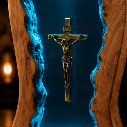 Handcrafted ''Cross Of Christ'' Lamp™