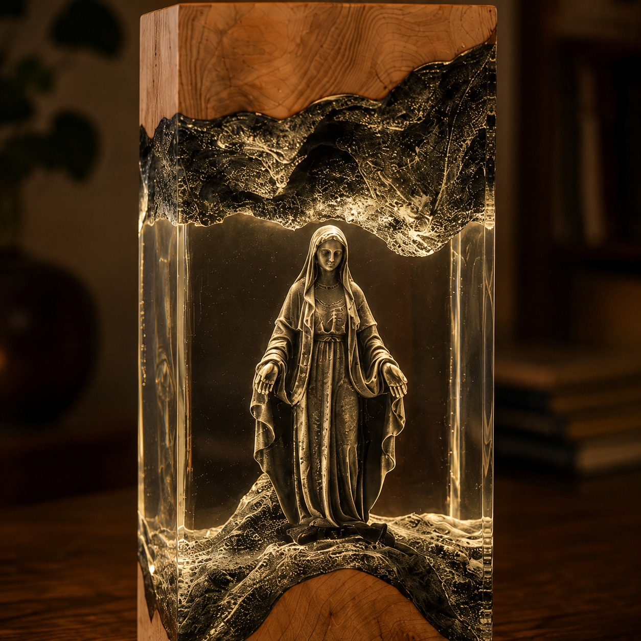 Handcrafted ''The Blessed Mother'' Lamp™