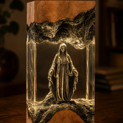 Handcrafted ''The Blessed Mother'' Lamp™