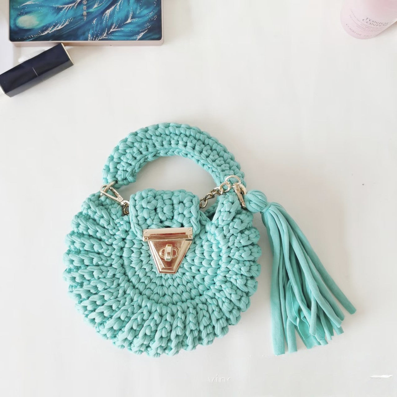 Handmade Crochet Messenger Bag™
